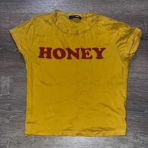 Fashion Nova Yellow Honey Crop Top